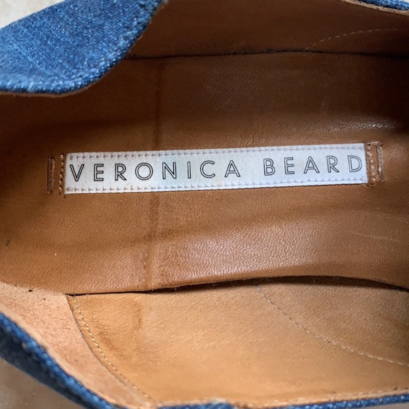 Veronica Beard Jaxon Chambray StepOn Mule. 7.5 - Picture 5 of 8